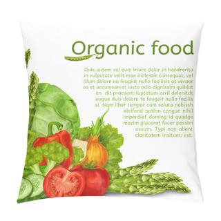 Personality  Vegetables Set Background Pillow Covers