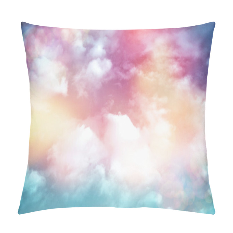 Personality  Colorful Clouds With Lens Flare pillow covers