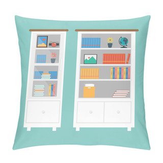 Personality  Vector Of Book Case Pillow Covers