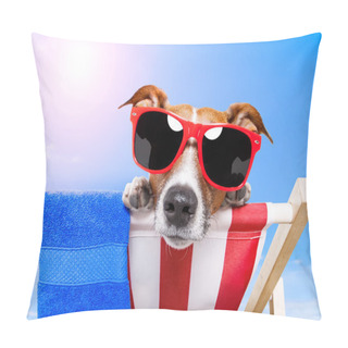 Personality  Dog Sunbathing Pillow Covers