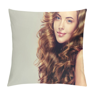 Personality  Beautiful Girl With Shiny  Hair Pillow Covers