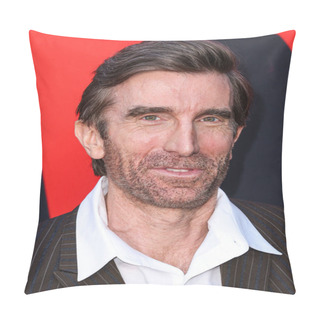 Personality  Sharlto Copley Arrives At The Los Angeles Premiere Of Universal Pictures 'Monkey Man' Held At The TCL Chinese Theatre IMAX On April 3, 2024 In Hollywood, Los Angeles, California, United States. Pillow Covers