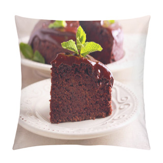 Personality  Chocolate Vegan Cake With Chocolate Ganache  Pillow Covers