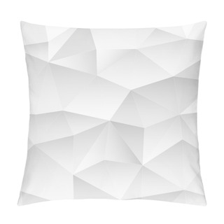 Personality  White Triangles Background For Your Design Pillow Covers