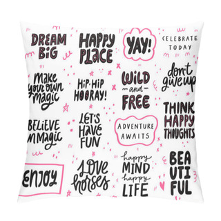 Personality  Congrats Festive, Motivation, Lifestyle Phrase Pillow Covers