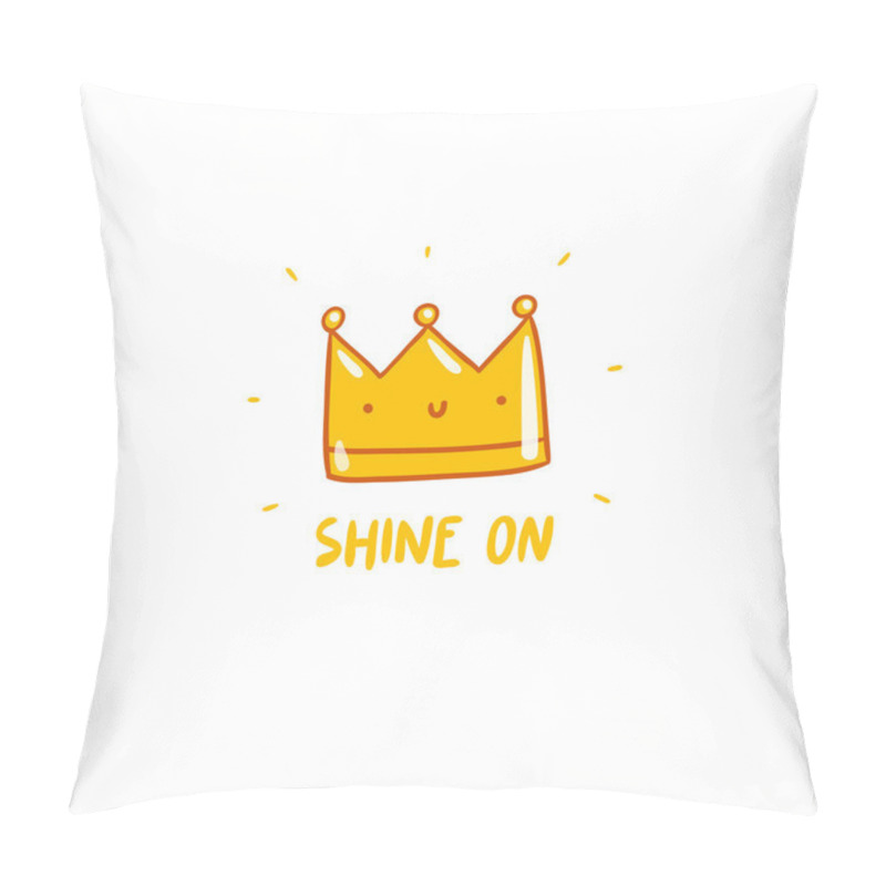 Personality  Shine on, vector crown card pillow covers