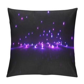 Personality  Pruple Bouncing Light Balls Background Pillow Covers