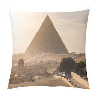 Personality  Famous Pyramid And Sphinx Pillow Covers