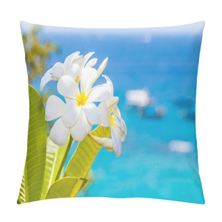 Personality  Tropical Frangipani Flower Pillow Covers