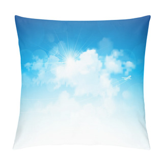 Personality  Blue Sky And Clouds Pillow Covers