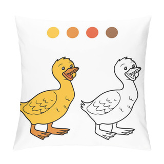 Personality  Coloring Book (goose, Chick) Pillow Covers