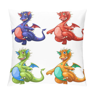 Personality  Dragon Pillow Covers