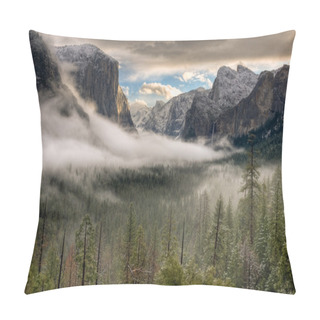 Personality  Winter Sunrise On Yosemite Valley Pillow Covers