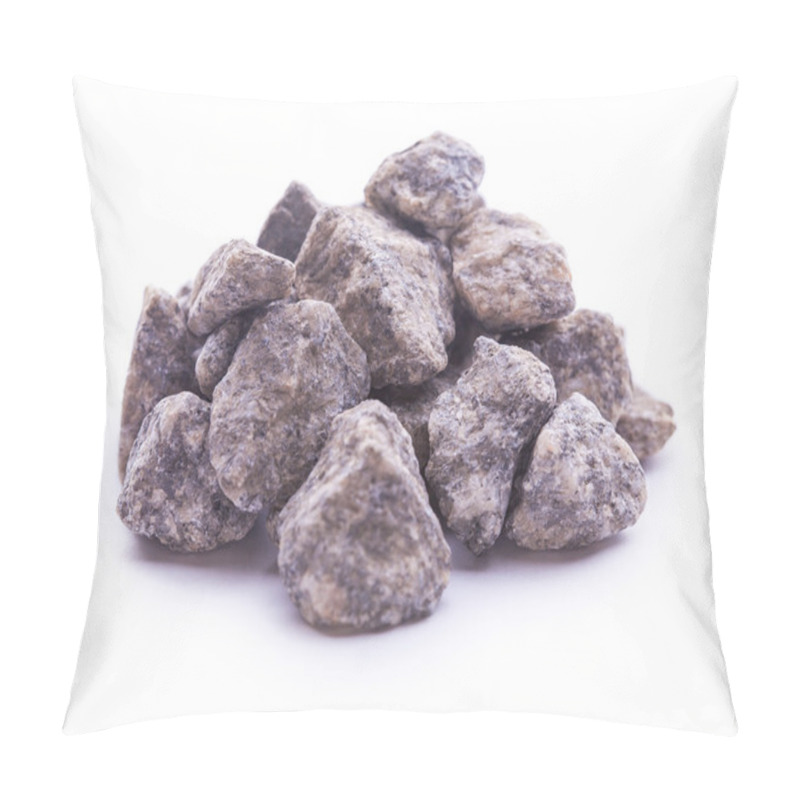 Personality  granite stones isolated on the white background pillow covers