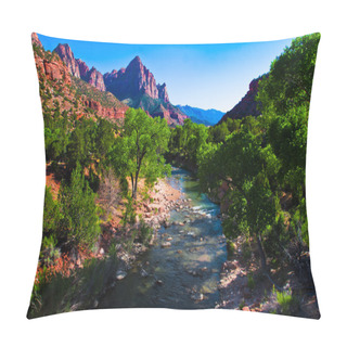 Personality  Virgin River Running Through Zion National Park,Utah,United States Pillow Covers