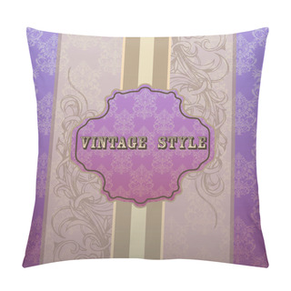Personality  Vintage Frame. Vector Background. Pillow Covers
