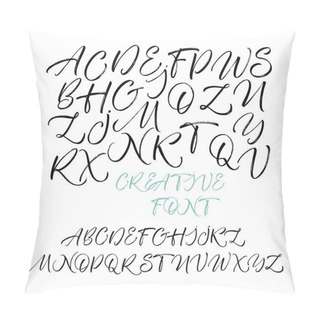 Personality  Hand Drawn Alphabet. Pillow Covers