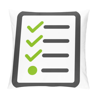 Personality  Checklist Icon From Business Bicolor Set Pillow Covers