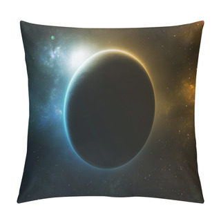 Personality  Blue And Orange Planet Pillow Covers
