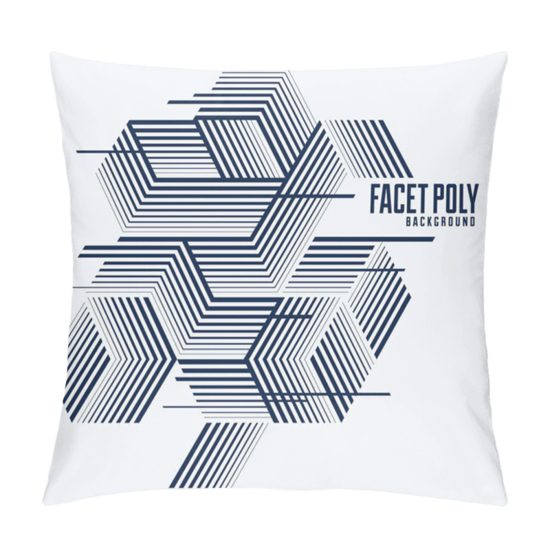 Personality  Polygonal low poly vector abstract design, artistic retro style  pillow covers