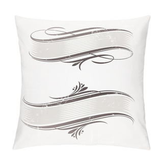 Personality  Vintage Vector Scroll With Calligraphic Elements Pillow Covers