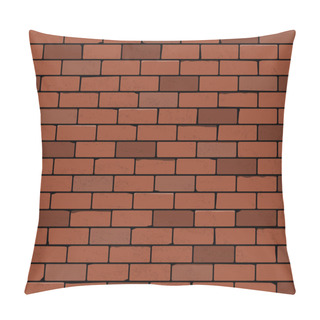 Personality  Seamless Brick Wall. Vector Background Pillow Covers