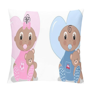 Personality  Baby Announcement Or Birthday Pillow Covers