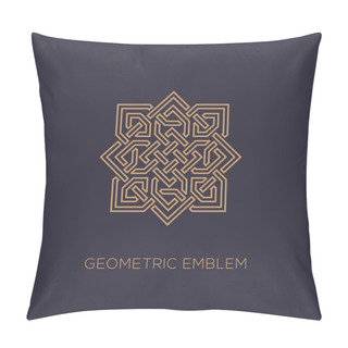 Personality  Geometric Emblem Template Pillow Covers