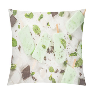 Personality  Mint And Chocolate Popsicles Pillow Covers