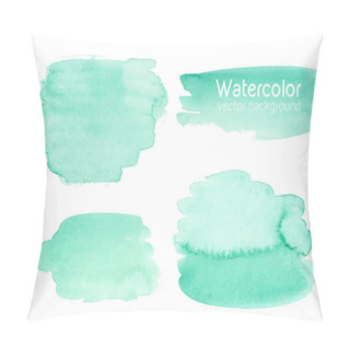 Personality  Vector Set Of Abstract Watercolor Background With Paper Texture. Pillow Covers