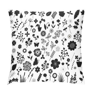 Personality  Set Flowers And Floral Elements Pillow Covers
