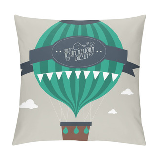 Personality  Vintage Hot Air Balloon Pillow Covers