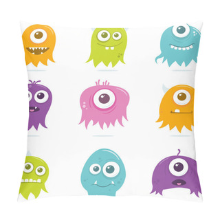 Personality  Cute Happy Flying Aliens Set Pillow Covers
