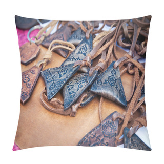 Personality  Ethnic Amulets In The Market Pillow Covers