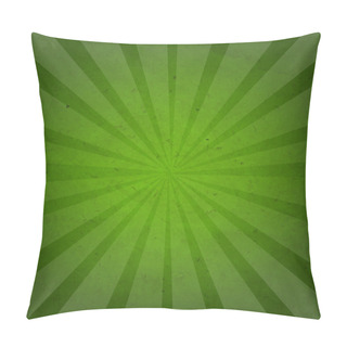 Personality  Green Grunge Background Texture With Sunburst Pillow Covers