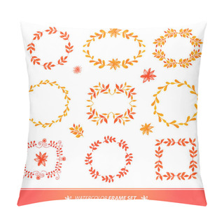 Personality  Hand-painted Watercolor Floral Elements. Pillow Covers