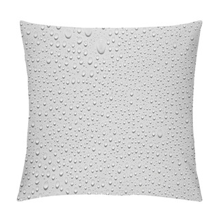 Personality  Water Drops Background White Pillow Covers