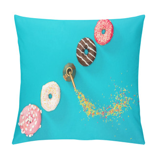 Personality  Several Donuts With Various Glaze  Pillow Covers