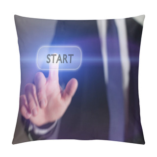 Personality  Start Button Pillow Covers