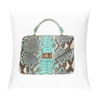 Personality   Python Snake Skin Bag Isolated On White Background Pillow Covers