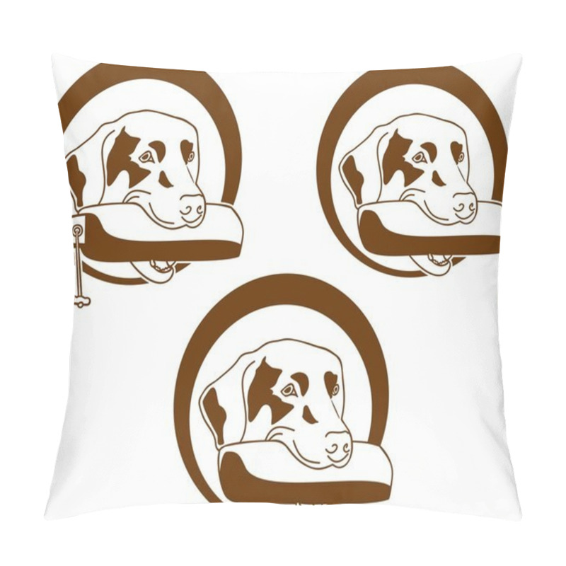 Personality  Hunting Dog Logo Pillow Covers