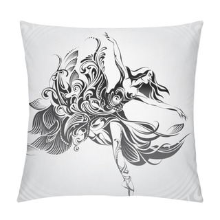 Personality  The Girl Is Dancing In A Dress Pillow Covers