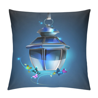 Personality  Old Lamp On Background Pillow Covers