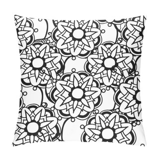 Personality  Monochrome Floral Pattern. Pillow Covers