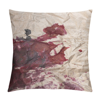 Personality  Crumpled Paper With Blots Pillow Covers