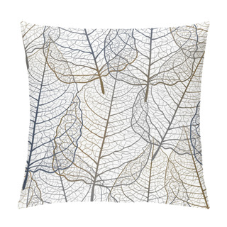 Personality  Seamless-pattern-with-openwork-leaves Pillow Covers