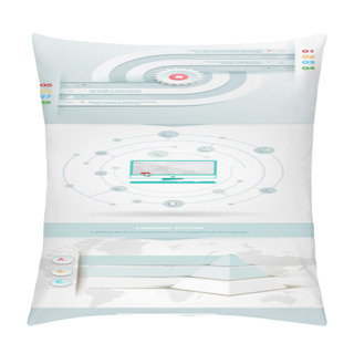 Personality  Infographics Element With  Pyramid Pillow Covers