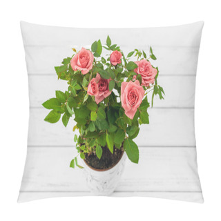 Personality  Roses In Flowerpot  Pillow Covers