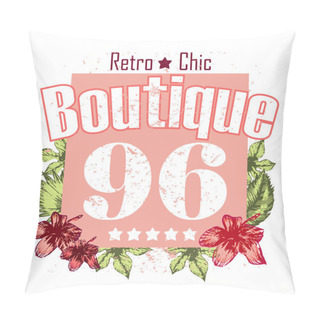 Personality  Boutigue Flowers And Numbers Pillow Covers