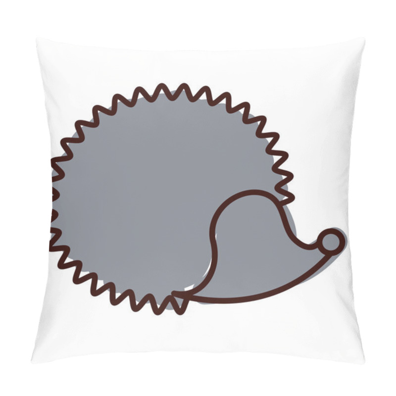 Personality  silhouette with hedgehog wild animal color pillow covers